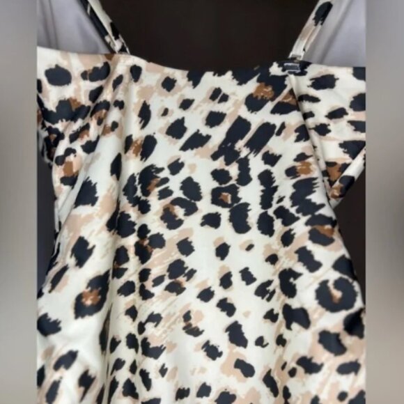 Aerie One Piece Swimsuit with Cutouts and Full Coverage - Small in Leopard Print - Picture 7 of 10